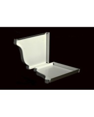 6", Aluminum Guttering Stop Ends, Left & Right.