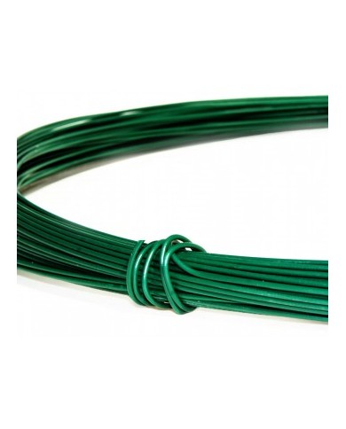 100ft Green PVC Coated Galvanized Wire, 12 Gauge. 100ft Green PVC Coated Galvanized Wire, 12 Gauge.