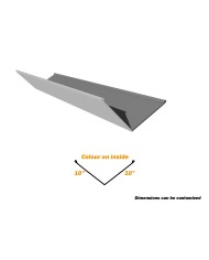 10 Ft, Eave Flashing, 2" x 10" x 2", 26 Gauge 10 Ft, Eave Flashing, 2" x 10" x 2", 26 Gauge