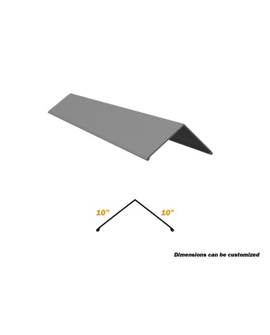 10 Ft, Ridge Caps, 10" x 10", 26 Gauge 10 Ft, Ridge Caps, 10" x 10", 26 Gauge