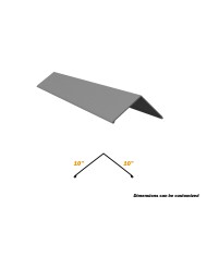 10 Ft, Valley Gutter,  10" x 10" , 26 Gauge 10 Ft, Valley Gutter,  10" x 10" , 26 Gauge
