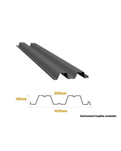 3.5", Composite Floor Steel Decking Pan, 2 Ft x 20 Ft, 20 Gauge 3.5", Composite Floor Steel Decking Pan, 2 Ft x 20 Ft, 20 Gauge