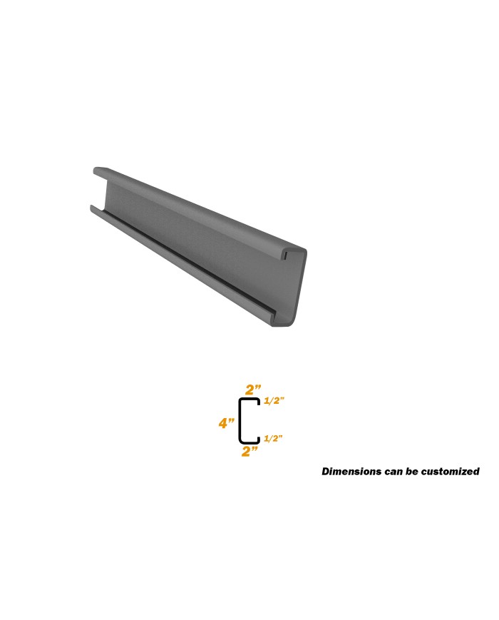 4", C Purlin, 1.5mm, 1/2" x 2" x 4" x 2" x 1/2", 20 Feet 4", C Purlin, 1.5mm, 1/2" x 2" x 4" x 2" x 1/2", 20 Feet