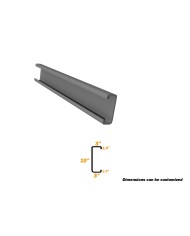 8", C Purlin, 1.5mm, 1/2" x 3" x 8" x 3" x 1/2", 20 Feet 8", C Purlin, 1.5mm, 1/2" x 3" x 8" x 3" x 1/2", 20 Feet