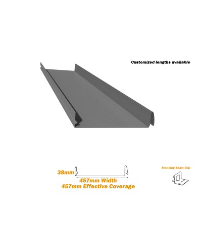 18", Standing Seam Roof Panel, 26 Gauge 10Ft 18", Standing Seam Roof Panel, 26 Gauge 10Ft