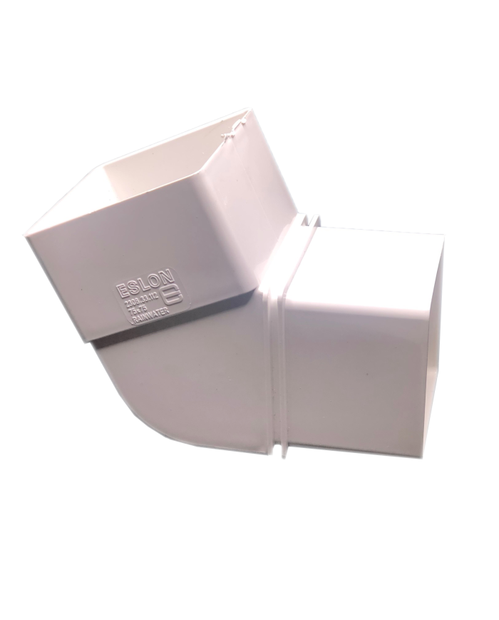 3", PVC Square Elbow Connector, 113 Degrees